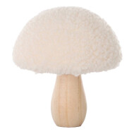 Champignon en Bois Décoratif - S - 15cm - Marque DDD