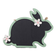 Décoration Tableau Lapin - Vert - 18cm - Marque DDD
