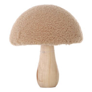 Decoratie Houten Paddenstoel - M - 18cm - Merk DDD