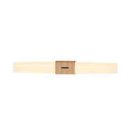 Nordlux Helva Wandlamp - Niet Dimbaar - Ø5,7x10,5cm - Kunststof - Bruin - Fitting Nvt - Aantal lichtpunten 2 - Type lamp Geïntegreerde LED - Materiaal Kunststof - Kleur Bruin