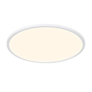 Nordlux Oja Plafondlamp - Niet Dimbaar - Ø42x2,3cm - Kunststof - Wit - Aantal lichtpunten 1 - Kleur Wit - Type lamp Geïntegreerde LED - Materiaal Kunststof - Fitting Nvt