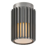 Nordlux Aludra Plafondlamp - E27 - Niet Dimbaar - Ø18,8x18,8cm - Aluminium - Zwart - Aantal lichtpunten 1 - Materiaal Aluminium - Type lamp Lamp niet inbegrepen - Kleur Zwart - Fitting Nvt