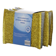 Schuurspons - 12,5x8,5cm - 5 stuks - Merk DDD - Materiaal Spons - Kleur Nvt