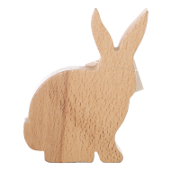 Decoratie Houten Konijn - 11cm - Merk DDD