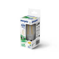 Nordlux Energetic LED Lamp - E27 - Niet Dimbaar - Ø6x10,5cm - Glas - Goud - Vermogen 4 W - Dimbaar Nee - Fitting Nvt