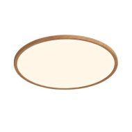 Nordlux Oja Plafondlamp - Dimbaar - Ø42,4x2,3cm - Kunststof - Bruin - Kleur Bruin - Aantal lichtpunten 1 - Type lamp Geïntegreerde LED - Materiaal Kunststof - Fitting Nvt