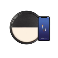 Nordlux Ava Plafondlamp - Dimbaar - Ø20x5,8cm - Aluminium - Zwart - Kleur Zwart - Vermogen 9,5 W - Aantal lichtpunten 1