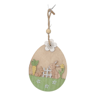 Décoration Pendentif Oeuf de Pâques - Vert - Marque DDD