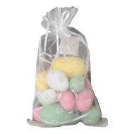 Decoratie Mix Paaseitjes met Bloemen - 16st - Merk DDD