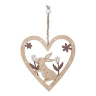 Decoratie Hanger Hartje - Bruin - Merk DDD