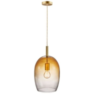 Suspension Nordlux Uma - E27 - Dimmable - Ø18x30,5cm - Verre/Métal - Orange - Nombre de points lumineux 1 - Douilles Nvt - Couleur Orange - Matériel Métal,Verre - Type de lampe Lampe non inclus