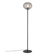 Lampadaire Nordlux Alton - E27 - Non Dimmable - Ø27,5x150cm - Verre/Métal - Fumé/Noir - Nombre de points lumineux 1 - Douilles Nvt - Matériel Métal,Verre - Couleur Noir - Type de lampe Lampe non inclus