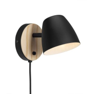 Nordlux Theo Wandlamp - GU10 - Niet Dimbaar - 13x20,7cm - Metaal/Hout - Zwart - Type lamp Lamp niet inbegrepen - Materiaal Hout,Metaal - Kleur Zwart - Fitting Nvt - Aantal lichtpunten 1
