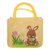 Panier de Pâques - Jaune - 22x10,5x28cm - Marque DDD