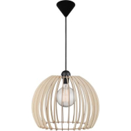 Nordlux Chino Hanglamp - E27 - Niet Dimbaar - Ø40x34cm - Hout - Bruin - Kleur Hout - Fitting Nvt - Aantal lichtpunten 1 - Type lamp Lamp niet inbegrepen - Materiaal Bamboevezel