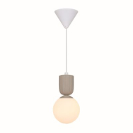 Nordlux Sadie Hanglamp - E14 - Dimbaar - Ø15x30cm - Composiet - Beige - Fitting Nvt - Type lamp Lamp niet inbegrepen - Materiaal Composiet - Kleur Beige - Aantal lichtpunten 1