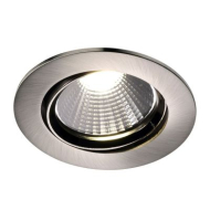 Nordlux Fremont LED Inbouwspot - Dimbaar - Kantelbaar - Ø8,5x5,4cm - Metaal - Grijs - Kleur Grijs - Vermogen 4,5 W - Fitting Nvt - Type lamp Geïntegreerde LED - Geschikt voor Nvt - Materiaal Metaal