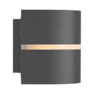 Nordlux Sibelis Wandlamp - E27 - Dimbaar - Ø19,5x12cm - Aluminium - Zwart - Fitting Nvt - Aantal lichtpunten 1 - Kleur Zwart - Materiaal Aluminium - Type lamp Lamp niet inbegrepen