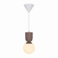 Nordlux Sadie Hanglamp - E14 - Dimbaar - Ø15x30cm - Composiet - Bruin - Materiaal Composiet - Type lamp Lamp niet inbegrepen - Kleur Bruin - Fitting Nvt - Aantal lichtpunten 1