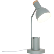 Nordlux Devone Tafellamp - E27 - Niet Dimbaar - Ø15x43,5cm - Metaal/Hout - Groen - Dimbaar Ja - Materiaal Hout,Metaal - Kleur Groen - Type lamp Lamp niet inbegrepen - Fitting Nvt