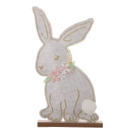 Décoration Lapin en Bois - M - 18cm - Marque DDD