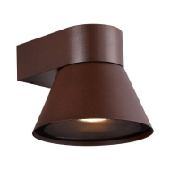 Nordlux Kyklop Wandlamp - GU10 - Niet Dimbaar - Ø15,6x13,4cm - Aluminium - Bruin - Kleur Bruin - Fitting Nvt - Aantal lichtpunten 1 - Materiaal Aluminium - Type lamp Lamp niet inbegrepen
