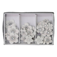 Décoration Disques en Bois Fleurs - 72pcs - Marque DDD