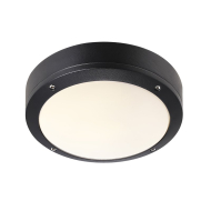 Nordlux Desi Plafondlamp - E27 - Dimbaar - Ø22,3x7cm - Aluminium - Zwart - Kleur Zwart - Aantal lichtpunten 1 - Materiaal Aluminium - Type lamp Lamp niet inbegrepen - Fitting Nvt