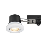 Nordlux Umberto Inbouwspot - GU10 - Dimbaar - Ø9,6x8cm - Metaal/Kunststof - Wit - Kleur Wit - Fitting Nvt - Materiaal Kunststof,Metaal - Type lamp Lamp niet inbegrepen - Geschikt voor Nvt - Vermogen 7,5 W