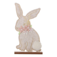 Decoratie Houten Haas - S - 13cm - Merk DDD