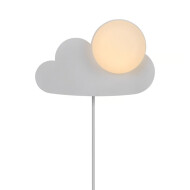 Nordlux Skyku Cloud Wandlamp - E14 - Niet Dimbaar - 37x23,8x14cm - Kunststof/Glas - Wit - Materiaal Glas,Kunststof - Type lamp Lamp niet inbegrepen - Kleur Wit - Aantal lichtpunten 1 - Fitting Nvt