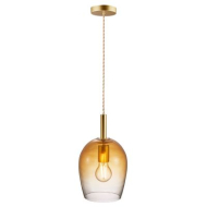 Nordlux Uma Hanglamp - E27 - Dimbaar - Ø18x30,5cm - Glas/Metaal - Oranje - Materiaal Metaal,Glas - Aantal lichtpunten 1 - Kleur Oranje - Type lamp Lamp niet inbegrepen - Fitting Nvt