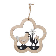 Décoration Pendentif Fleur - Noir - Marque DDD