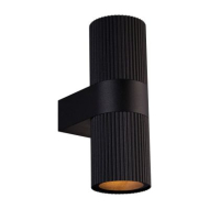Nordlux Kyklop Wandlamp - 2 Lampen - GU10 - Niet Dimbaar - Ø8,6x25,4cm - Aluminium - Zwart - Materiaal Aluminium - Fitting Nvt - Aantal lichtpunten 2 - Kleur Zwart - Type lamp Lamp niet inbegrepen