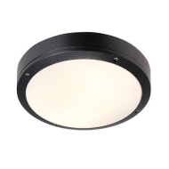 Nordlux Desi Plafondlamp - 2 Lampen - E27 - Dimbaar - Ø27,5x7cm - Aluminium - Zwart - Aantal lichtpunten 1 - Materiaal Aluminium - Kleur Zwart - Fitting Nvt - Type lamp Lamp niet inbegrepen