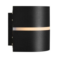 Nordlux Sibelis Wandlamp - E27 - Dimbaar - Ø19,5x12cm - Aluminium - Zwart - Aantal lichtpunten 1 - Kleur Zwart - Materiaal Aluminium - Fitting Nvt - Type lamp Lamp niet inbegrepen