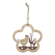 Décoration Pendentif Fleur - Brun - Marque DDD