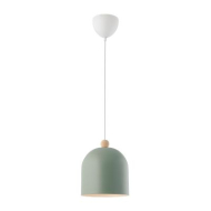 Nordlux Gaston Hanglamp - E27 - Dimbaar - Ø20x24cm - Metaal/Hout - Groen - Kleur Groen - Aantal lichtpunten 1 - Fitting Nvt - Materiaal Metaal,Hout - Type lamp Lamp niet inbegrepen