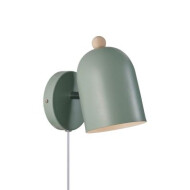 Nordlux Gaston Wandlamp - E27 - Niet Dimbaar - Ø19,5x19,5cm - Metaal/Hout - Groen - Materiaal Metaal,Hout - Type lamp Lamp niet inbegrepen - Kleur Groen - Aantal lichtpunten 1 - Fitting Nvt