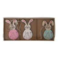 Decoratie Hangertjes Haasjes - 3st - Merk DDD