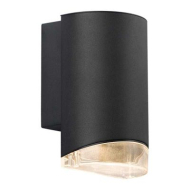 Nordlux Arn Wandlamp - GU10 - Niet Dimbaar - Ø6,5x11,5cm - Aluminium/Kunststof - Zwart - Aantal lichtpunten 1 - Type lamp Lamp niet inbegrepen - Vermogen 28 W - Materiaal Kunststof,Aluminium - Kleur Zwart