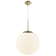 Nordlux Grant Hanglamp - E27 - Niet Dimbaar - Ø35x50cm - Glas/metaal - Wit/goud - Kleur Goud,Wit - Fitting Nvt - Materiaal Metaal,Glas - Type lamp Lamp niet inbegrepen - Aantal lichtpunten 1