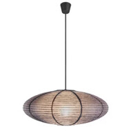 Nordlux Villo Lampenkap – Niet Dimbaar – Ø60x24cm – Papier/Metaal – Grijs - Kleur Grijs