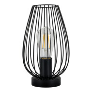 Euro Light Elegante Lampe de Table- Ø160mm - 1xE27 - Noir - Marque Euro Light - Matériel Métal - Douilles Nvt - Dimmable n/A - Couleur Noir - Type de lampe Lampe non inclus