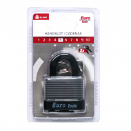 Cadenas 40 mm grijs + 2 clés - Nouveau depuis 16/02/2022 - Marque Euro Tools