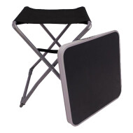 Combinaison tabouret de camping et table - Pliable - Gris/Noir - Marque DDD - Couleur Noir