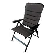 Plooistoel met Hoge Rug - Zwart - Merk DDD - Kleur Zwart