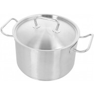 Demeyere Classic Pro Soeppot met Deksel - Ø24cm - RVS - Zilver - Merk Demeyere - Geschikt voor Inductie,Alle warmtebronnen