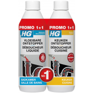 HG Duo Ontstopper - Extreem Sterk - 2x500ml - Merk HG - Inhoud 500 ml - Geschikt voor Toilet