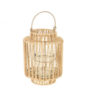 Koopman Lamp met Frame - 19x25cm - Metaal/Glas - Materiaal Metaal,Glas - Type lamp Lamp niet inbegrepen - Fitting Nvt - Kleur Hout - Dimbaar Nee